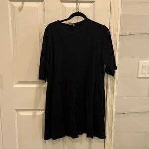 black t-shirt dress